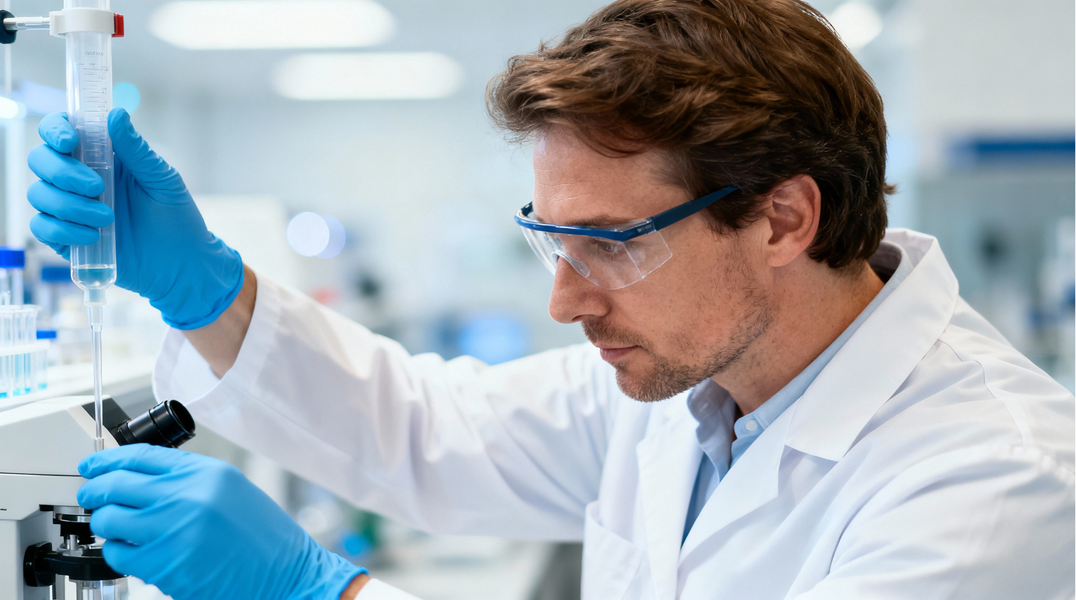 BrightSentinel team working in a lab environment